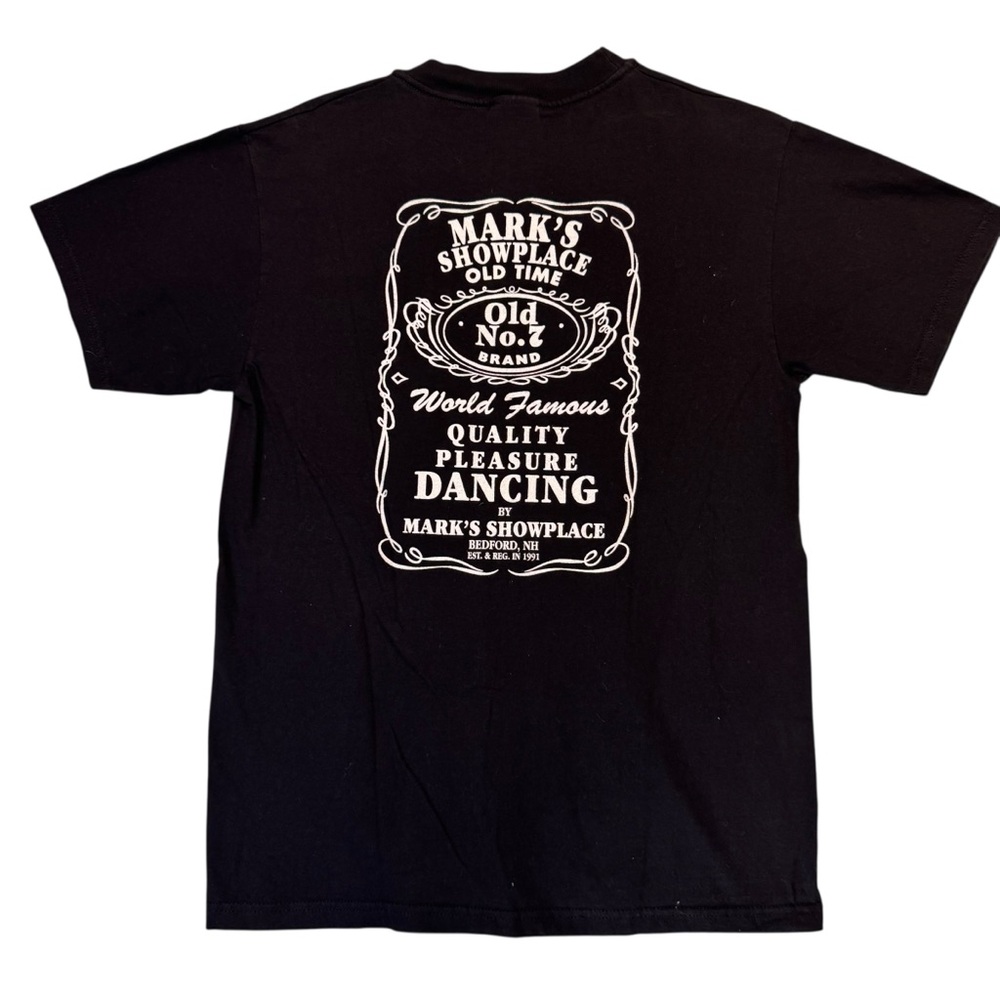 Hanes Mark’s Showplace Bedford New Hampshire Gentlemen’s Club Black Tee Medium